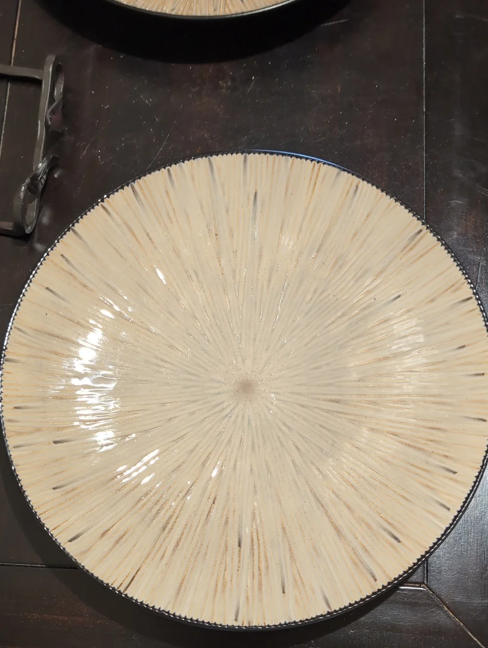 Two Joseph Abboud Ventana Hand Painted Dinner Plates 11.5